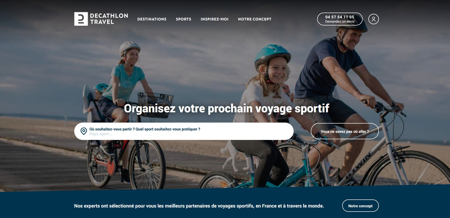 home page decathlon travel